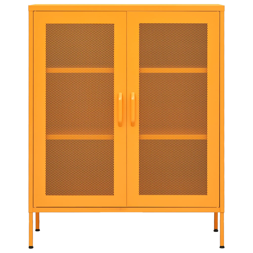 Industrial Metal Storage Cabinet Sideboard Cupboard Unit 2 Mesh Doors & Shelves - Picture 24 of 83