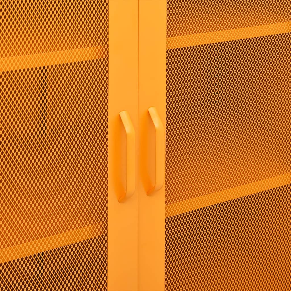 Industrial Metal Storage Cabinet Sideboard Cupboard Unit 2 Mesh Doors & Shelves - Picture 23 of 83