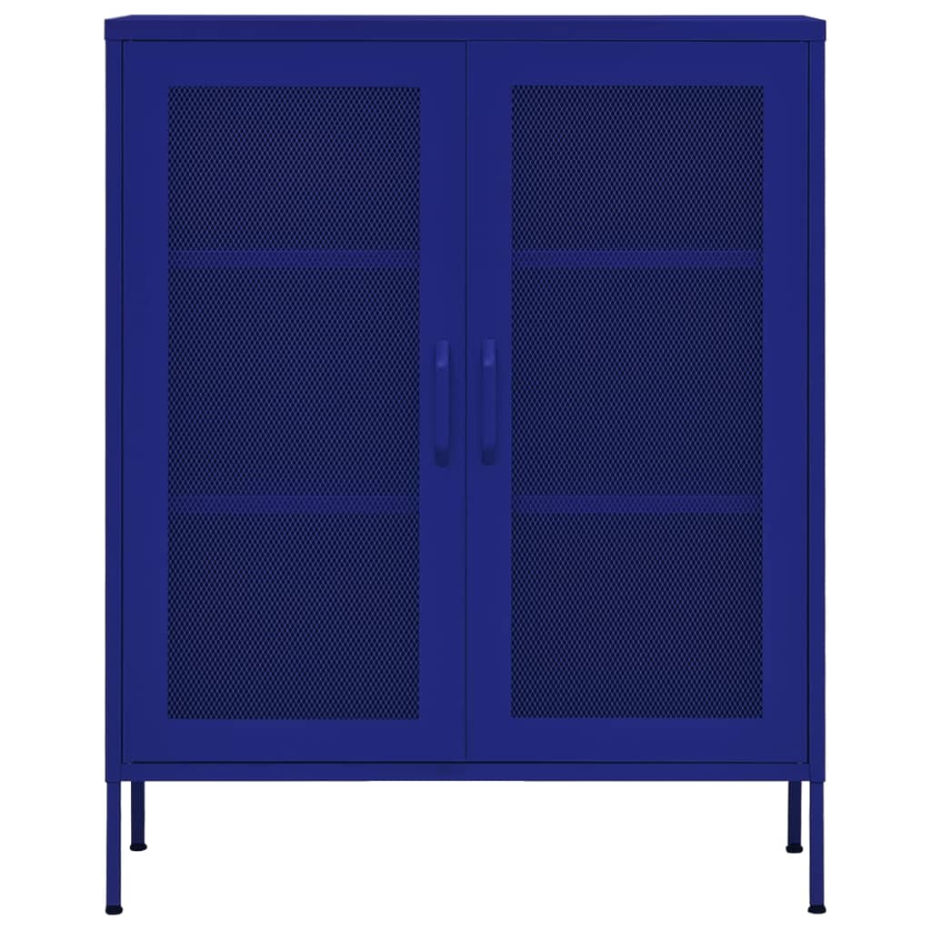 Industrial Metal Storage Cabinet Sideboard Cupboard Unit 2 Mesh Doors & Shelves - Picture 15 of 83
