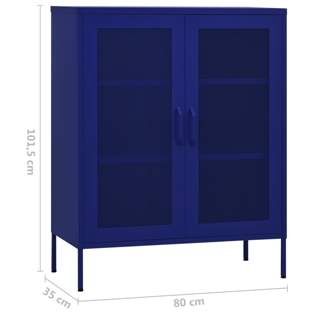 Industrial Metal Storage Cabinet Sideboard Cupboard Unit 2 Mesh Doors & Shelves - Picture 20 of 83