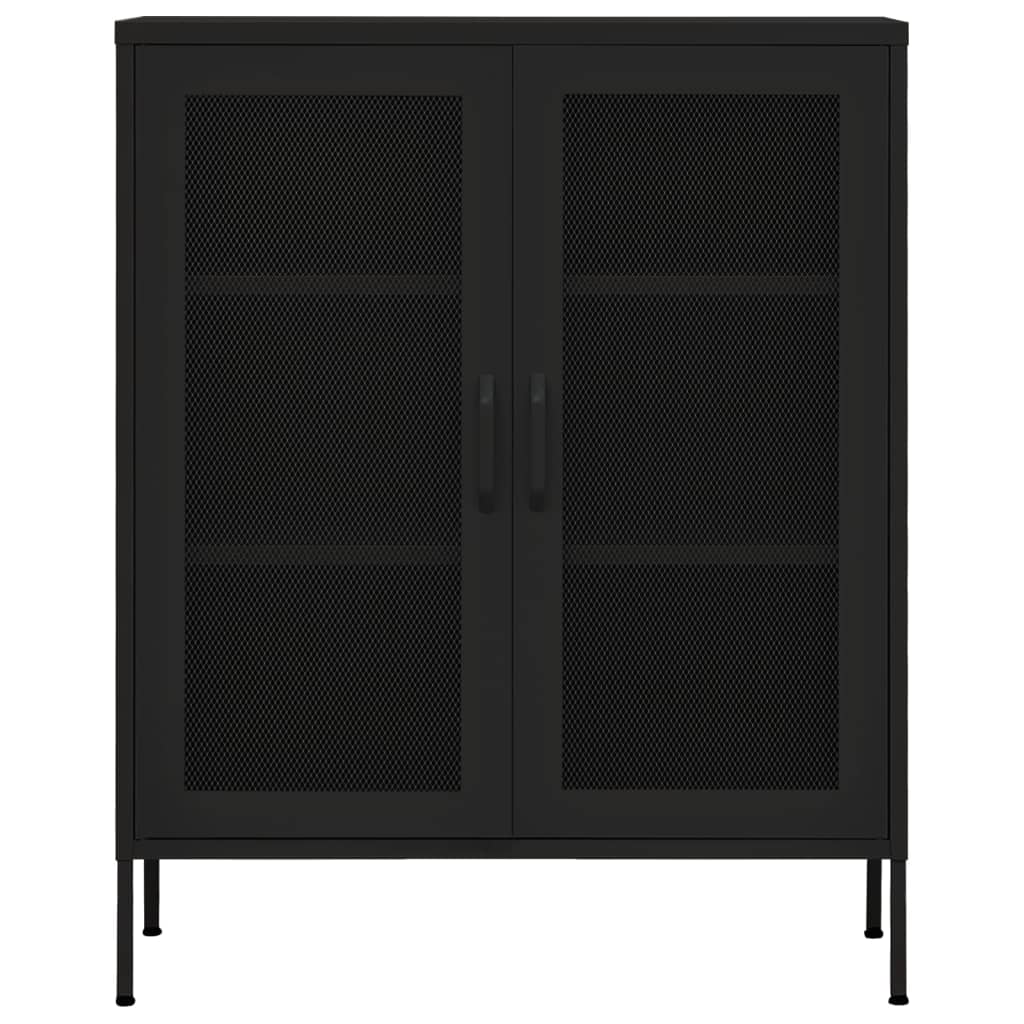 Industrial Metal Storage Cabinet Sideboard Cupboard Unit 2 Mesh Doors & Shelves - Picture 69 of 83