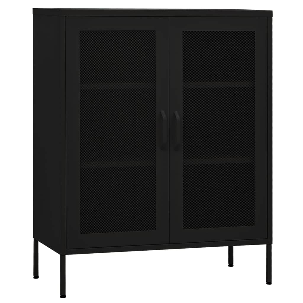 Industrial Metal Storage Cabinet Sideboard Cupboard Unit 2 Mesh Doors & Shelves - Picture 67 of 83