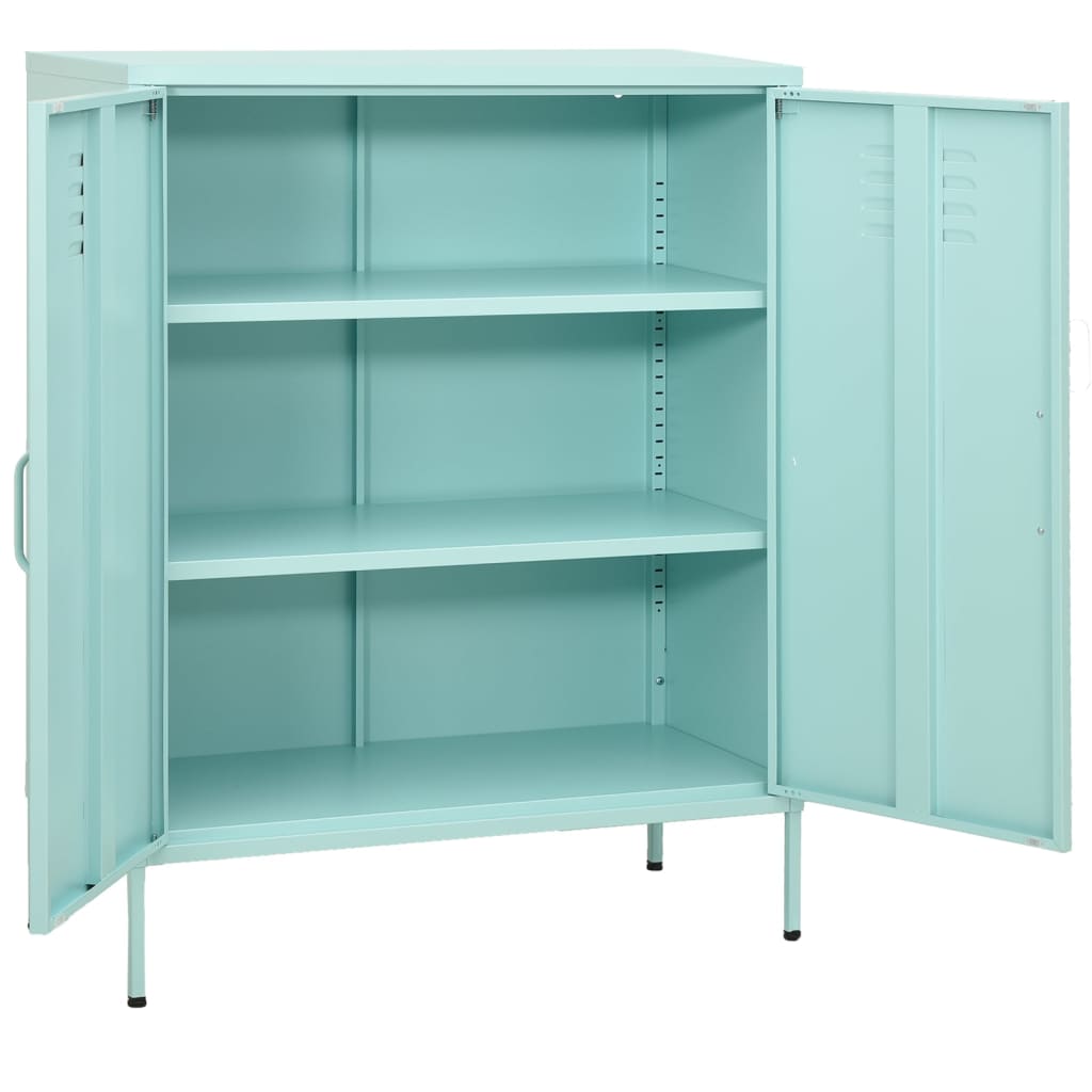 Metal Storage Cabinet Sideboard Cupboard with Adjustable Shelves Home Decor - Picture 51 of 83