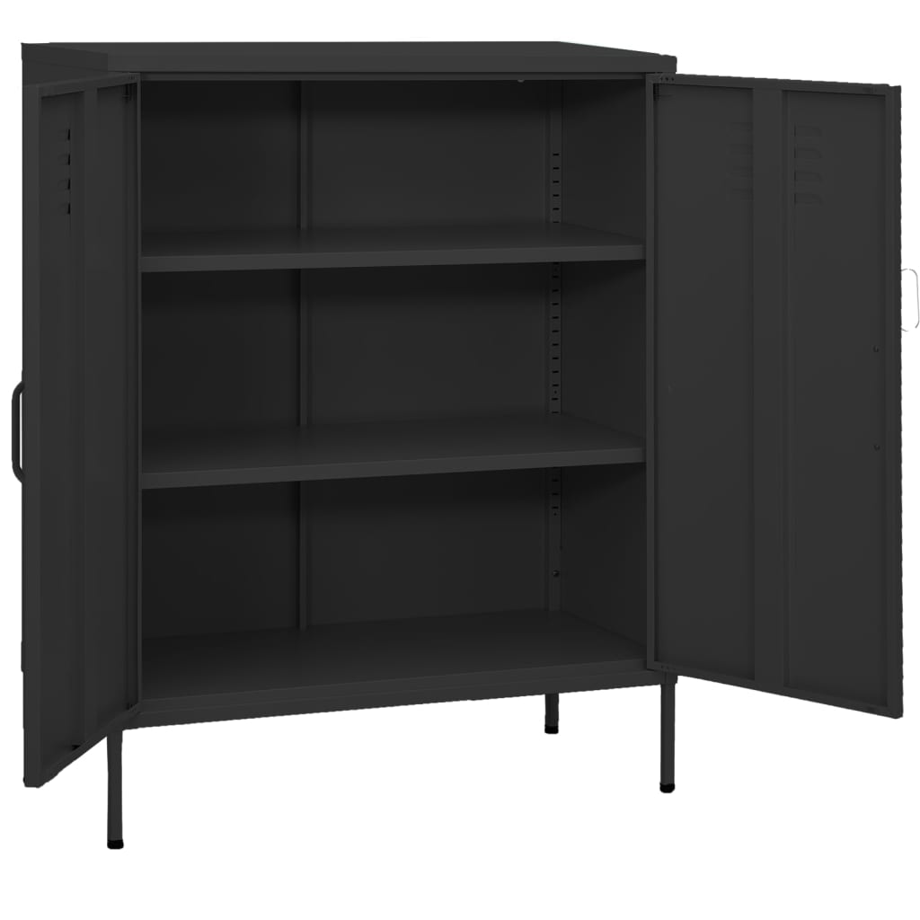 Metal Storage Cabinet Sideboard Cupboard with Adjustable Shelves Home Decor - Picture 60 of 83