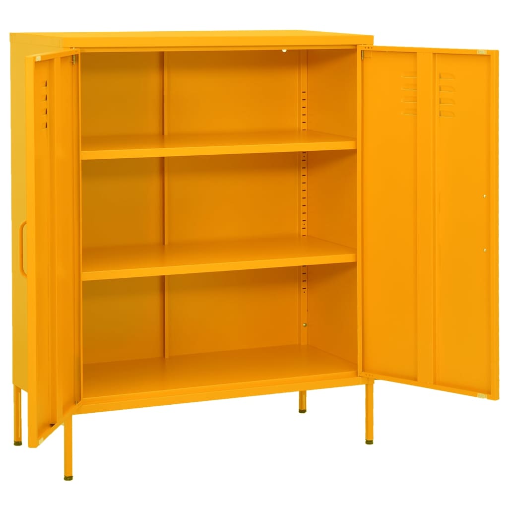 Metal Storage Cabinet Sideboard Cupboard with Adjustable Shelves Home Decor - Picture 24 of 83