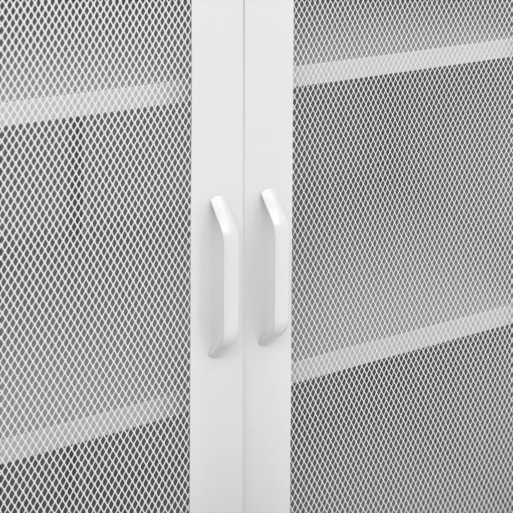 Industrial Metal Storage Cabinet Sideboard Cupboard Unit 2 Mesh Doors & Shelves - Picture 77 of 83