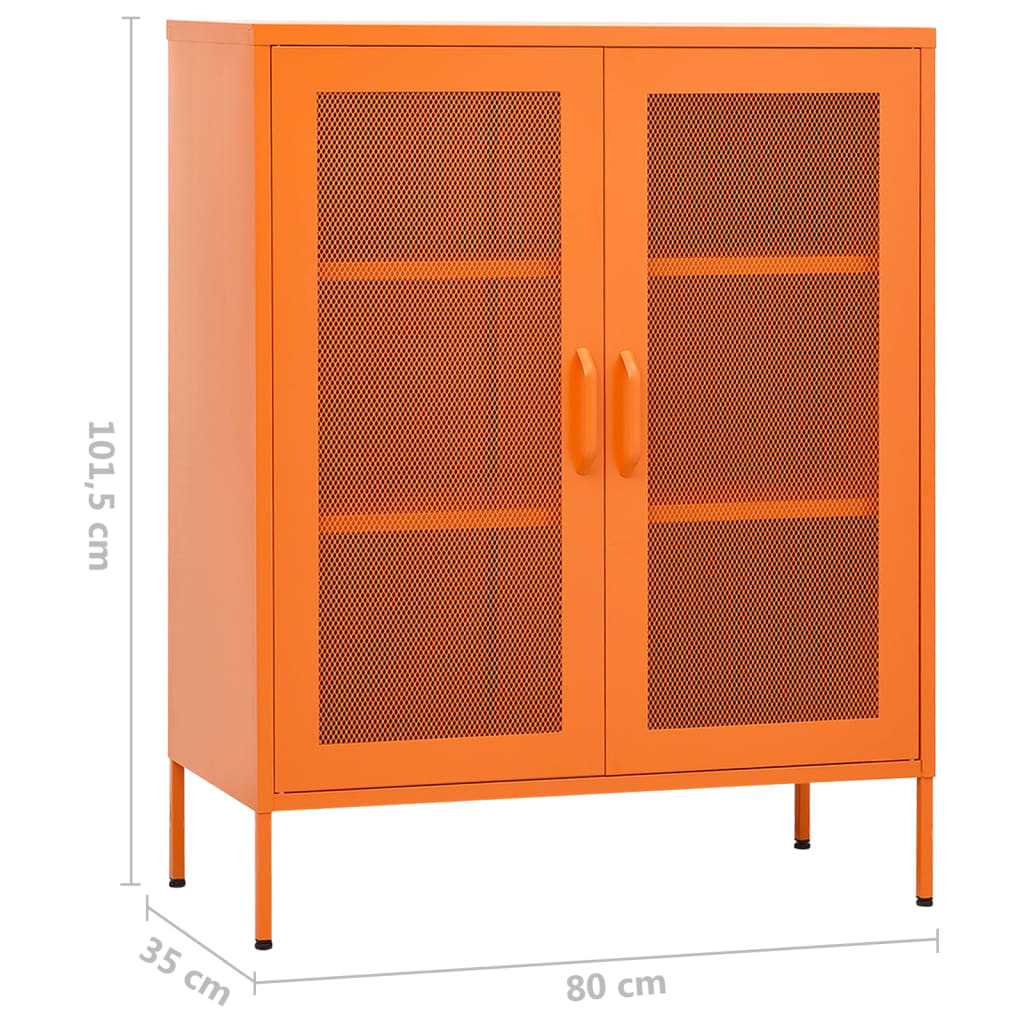 Industrial Metal Storage Cabinet Sideboard Cupboard Unit 2 Mesh Doors & Shelves - Picture 38 of 83