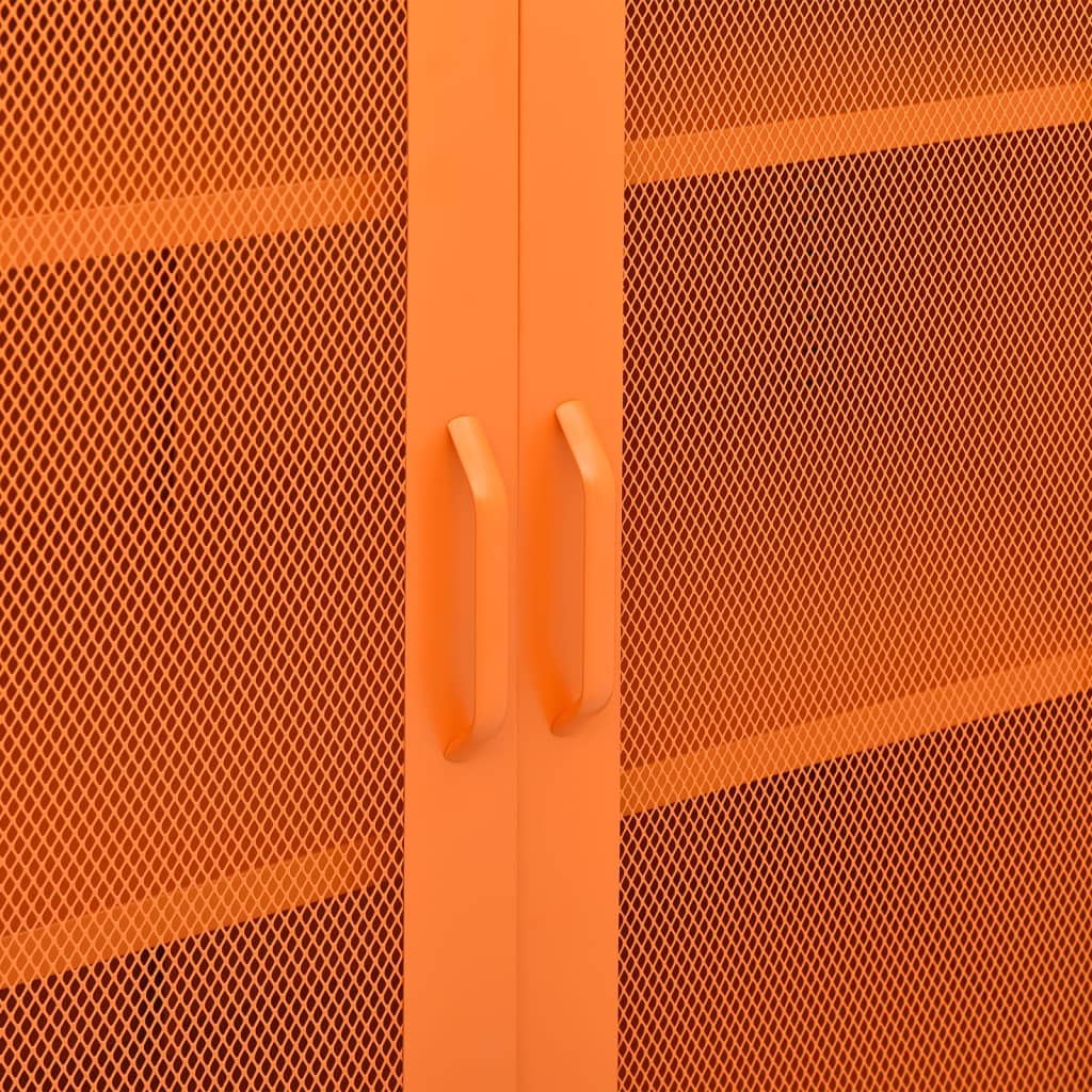 Industrial Metal Storage Cabinet Sideboard Cupboard Unit 2 Mesh Doors & Shelves - Picture 37 of 83