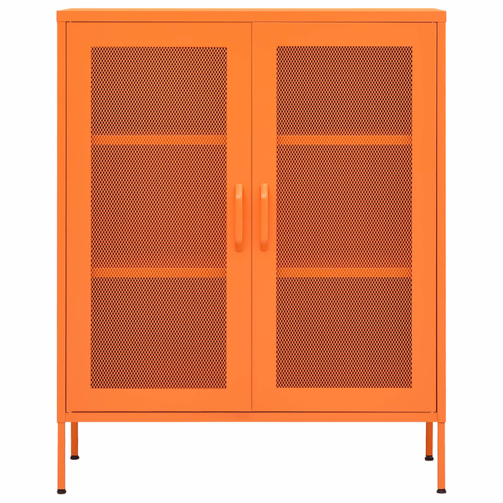 Industrial Metal Storage Cabinet Sideboard Cupboard Unit 2 Mesh Doors & Shelves - Picture 32 of 83
