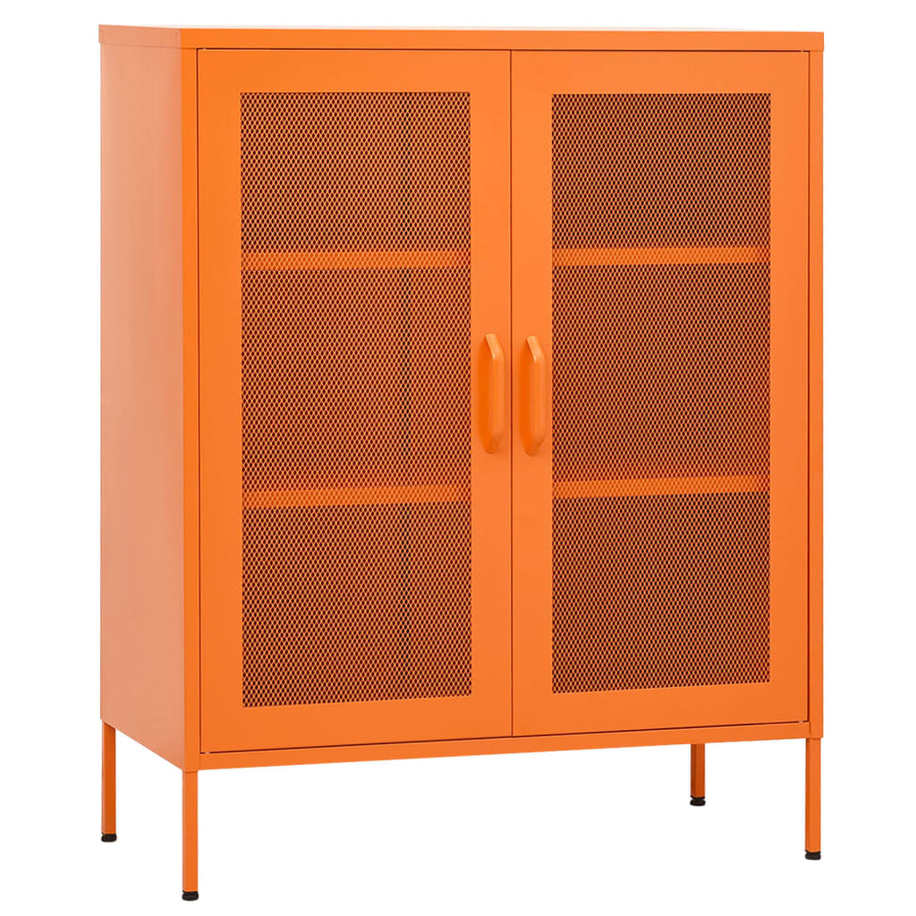 Industrial Metal Storage Cabinet Sideboard Cupboard Unit 2 Mesh Doors & Shelves - Picture 31 of 83