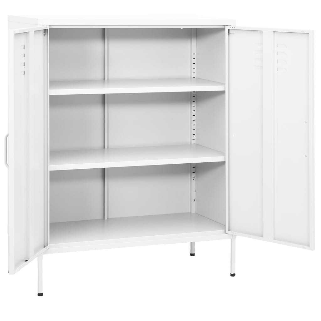 Metal Storage Cabinet Sideboard Cupboard with Adjustable Shelves Home Decor - Picture 78 of 83