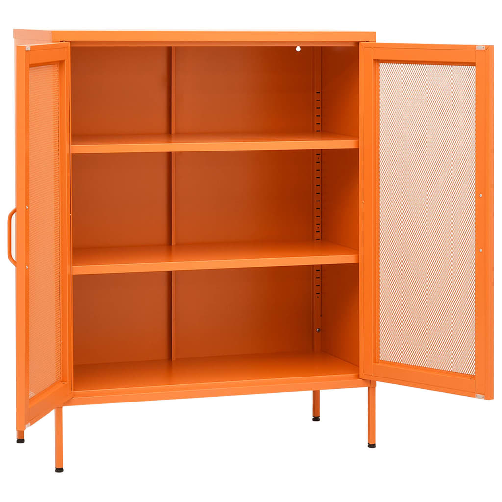 Industrial Metal Storage Cabinet Sideboard Cupboard Unit 2 Mesh Doors & Shelves - Picture 33 of 83