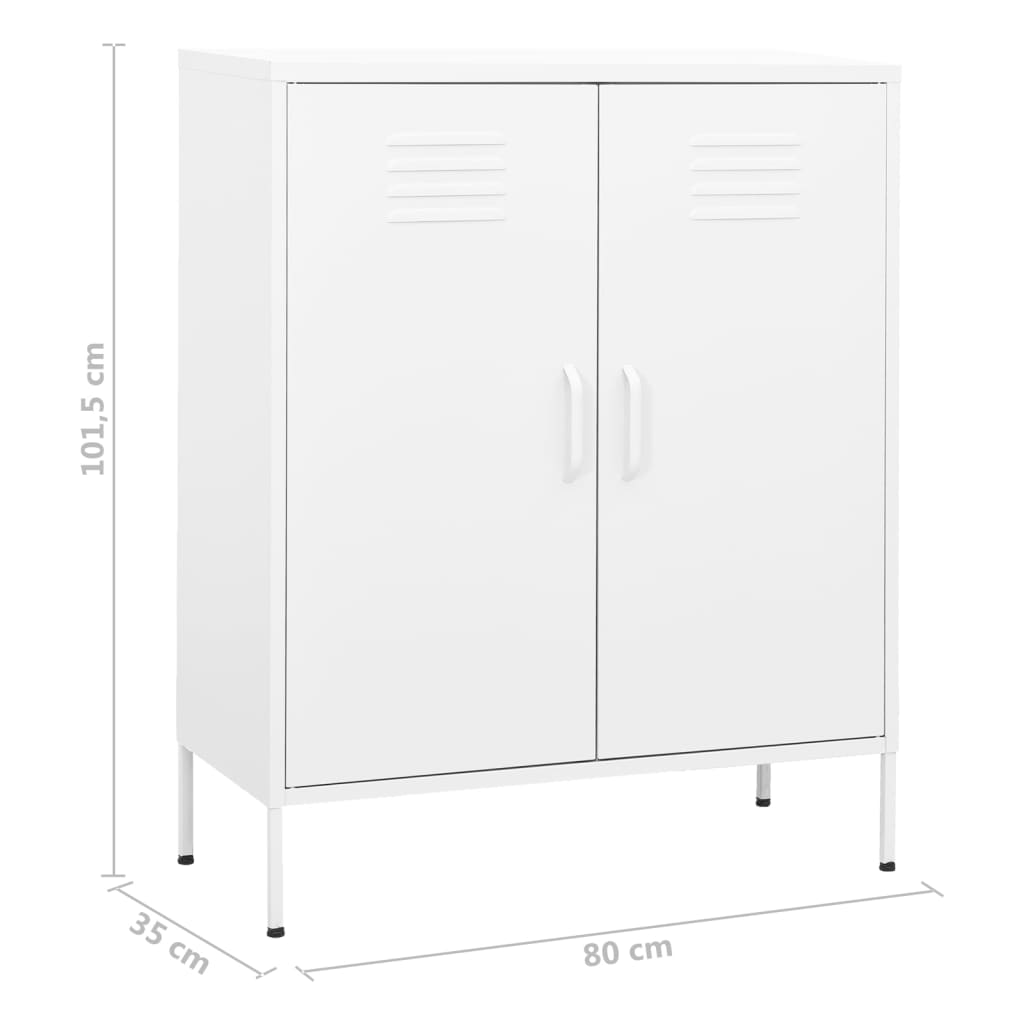 Metal Storage Cabinet Sideboard Cupboard with Adjustable Shelves Home Decor - Picture 83 of 83