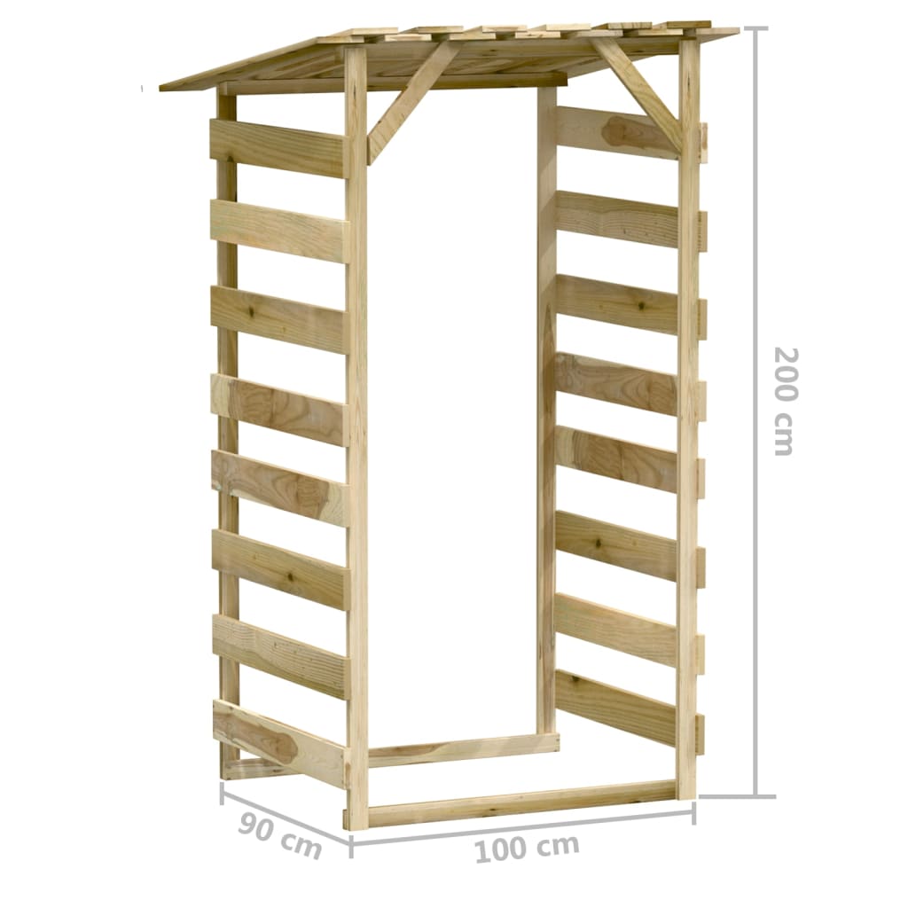 Unterstand Pergola Dach Kiefernholz Brennholzregal Überdachung Fahrradunterstand - Bild 30 von 35