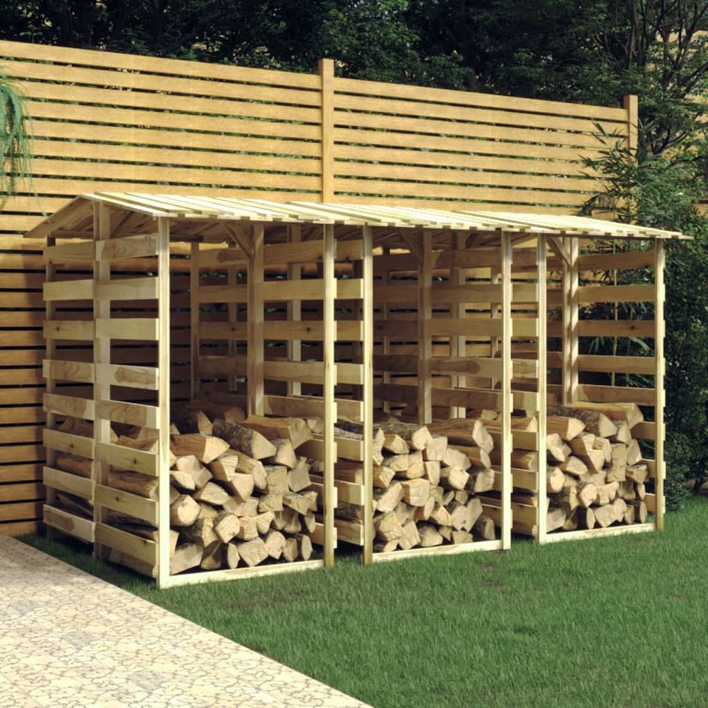 Unterstand Pergola Dach Kiefernholz Brennholzregal Überdachung Fahrradunterstand - Bild 34 von 35