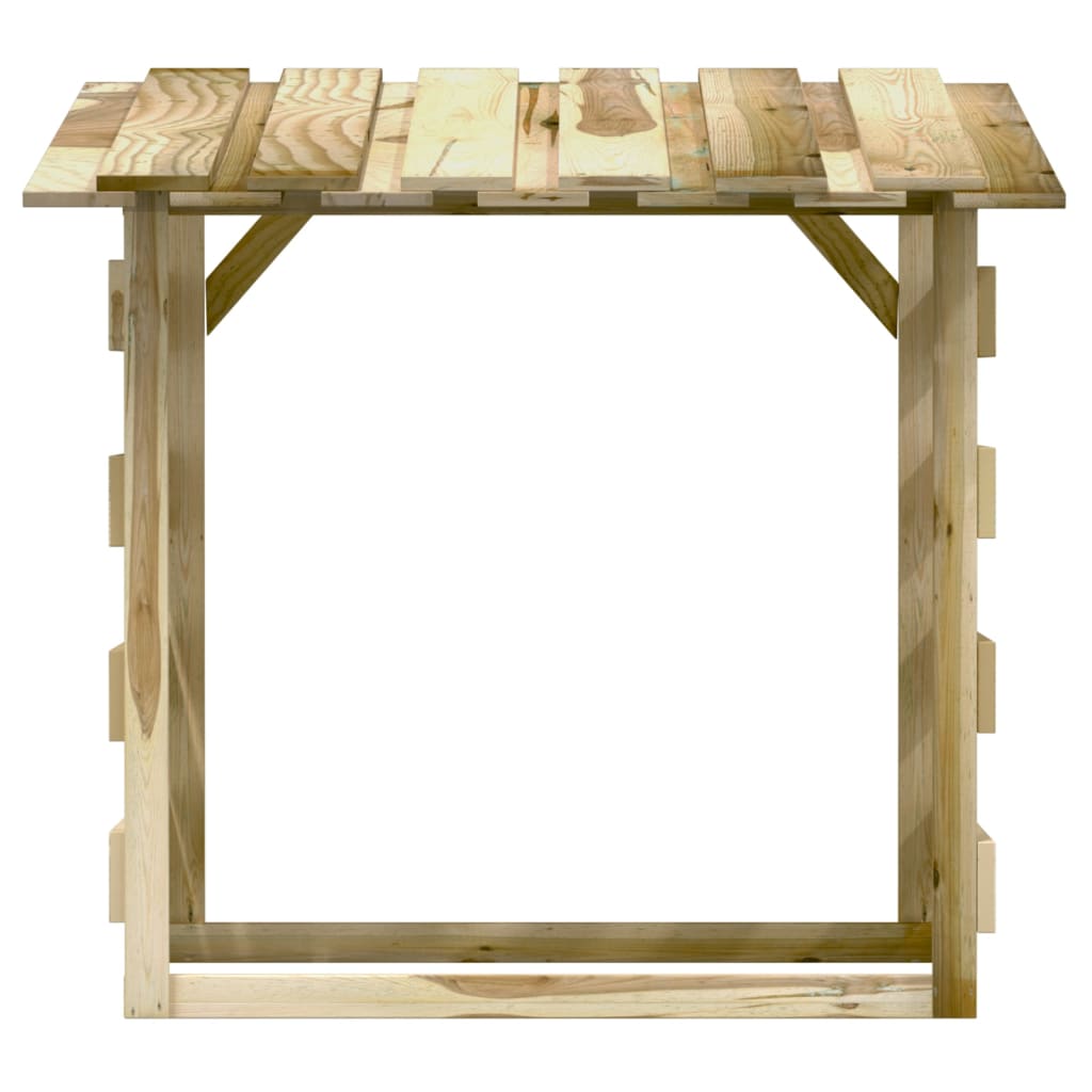 Unterstand Pergola Dach Kiefernholz Brennholzregal Überdachung Fahrradunterstand - Bild 17 von 35