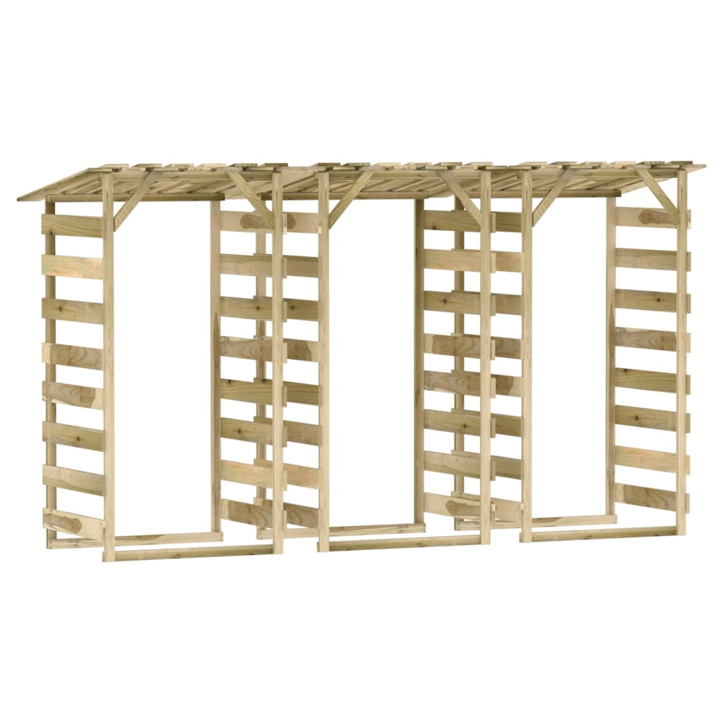 Unterstand Pergola Dach Kiefernholz Brennholzregal Überdachung Fahrradunterstand - Bild 32 von 35