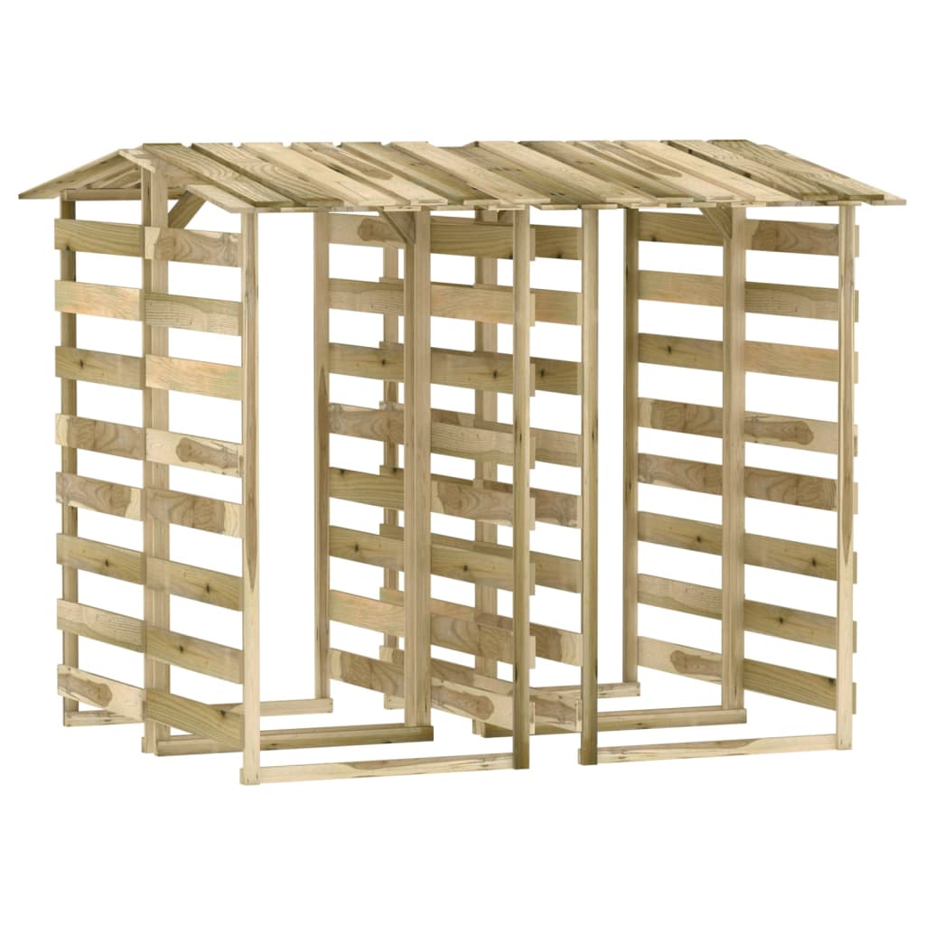 Unterstand Pergola Dach Kiefernholz Brennholzregal Überdachung Fahrradunterstand - Bild 33 von 35