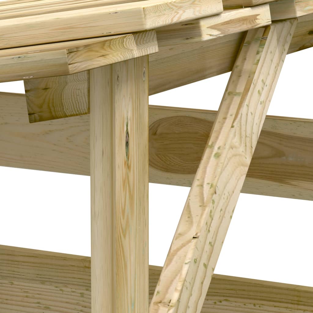 Unterstand Pergola Dach Kiefernholz Brennholzregal Überdachung Fahrradunterstand - Bild 29 von 35