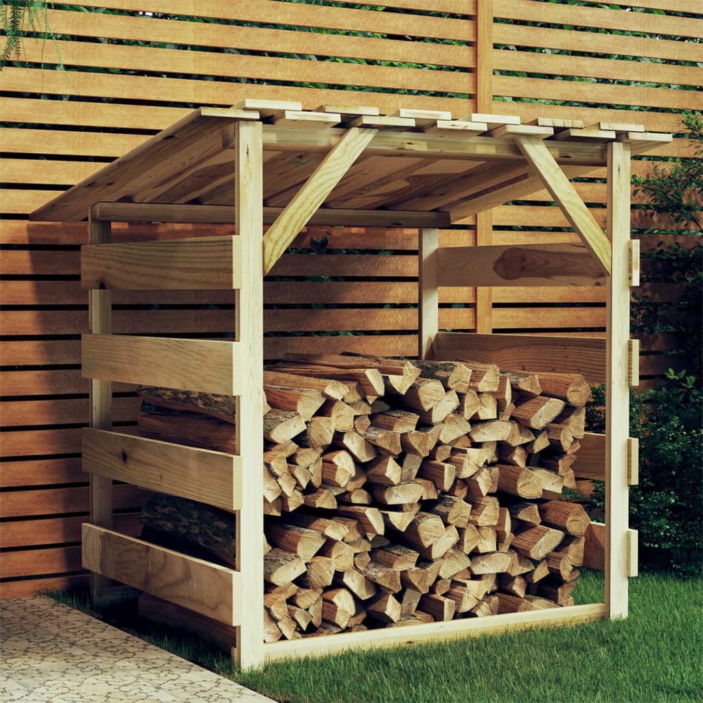 Unterstand Pergola Dach Kiefernholz Brennholzregal Überdachung Fahrradunterstand - Bild 13 von 35
