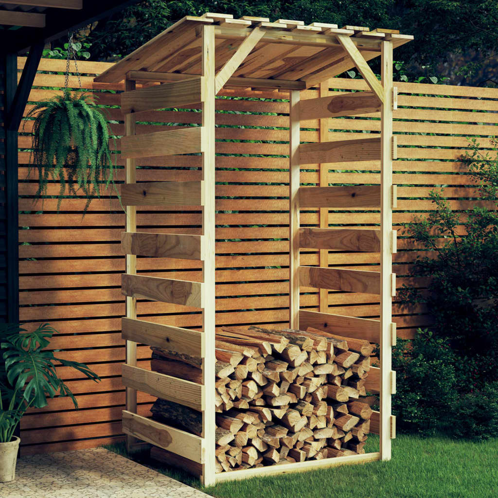 Unterstand Pergola Dach Kiefernholz Brennholzregal Überdachung Fahrradunterstand - Bild 24 von 35