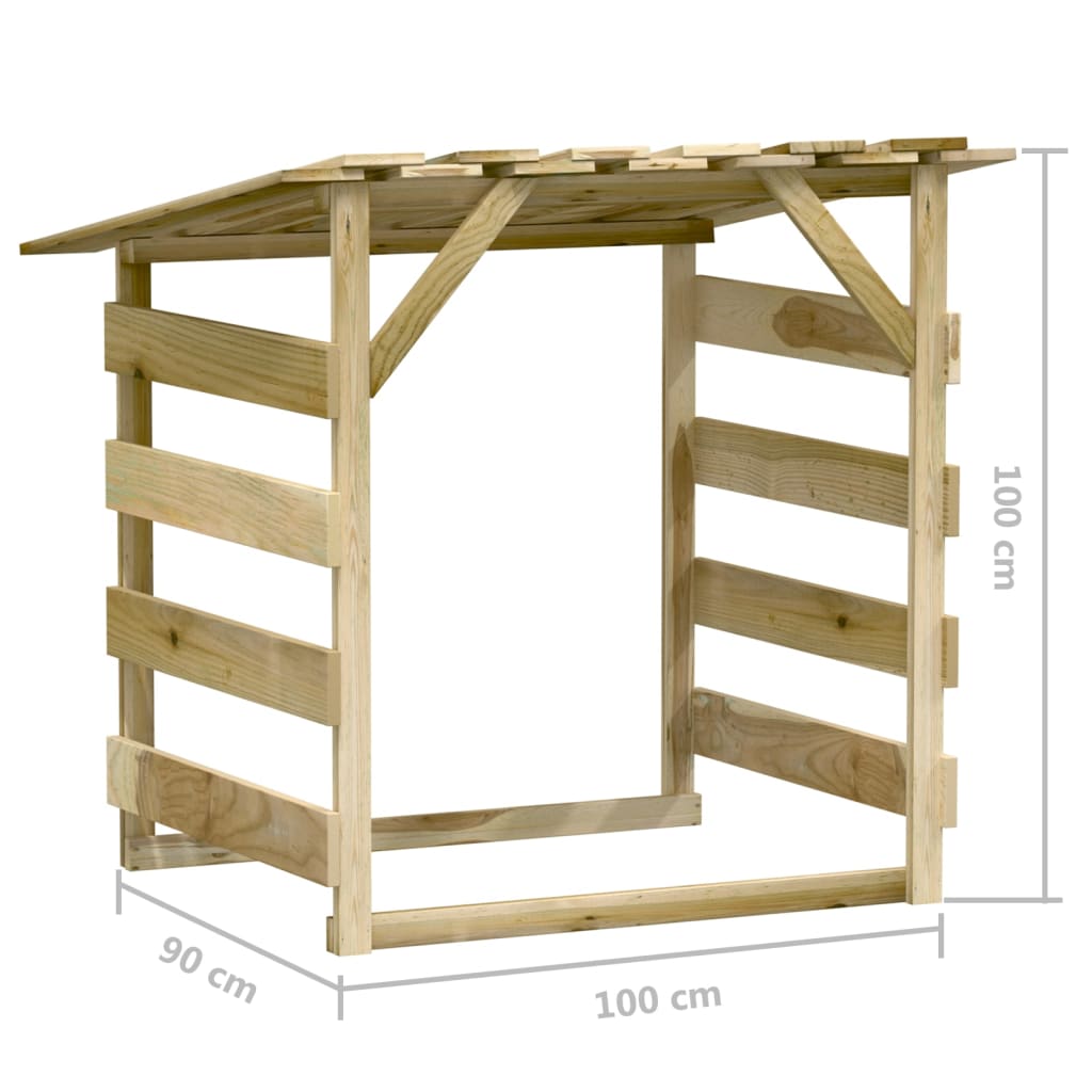 Unterstand Pergola Dach Kiefernholz Brennholzregal Überdachung Fahrradunterstand - Bild 19 von 35