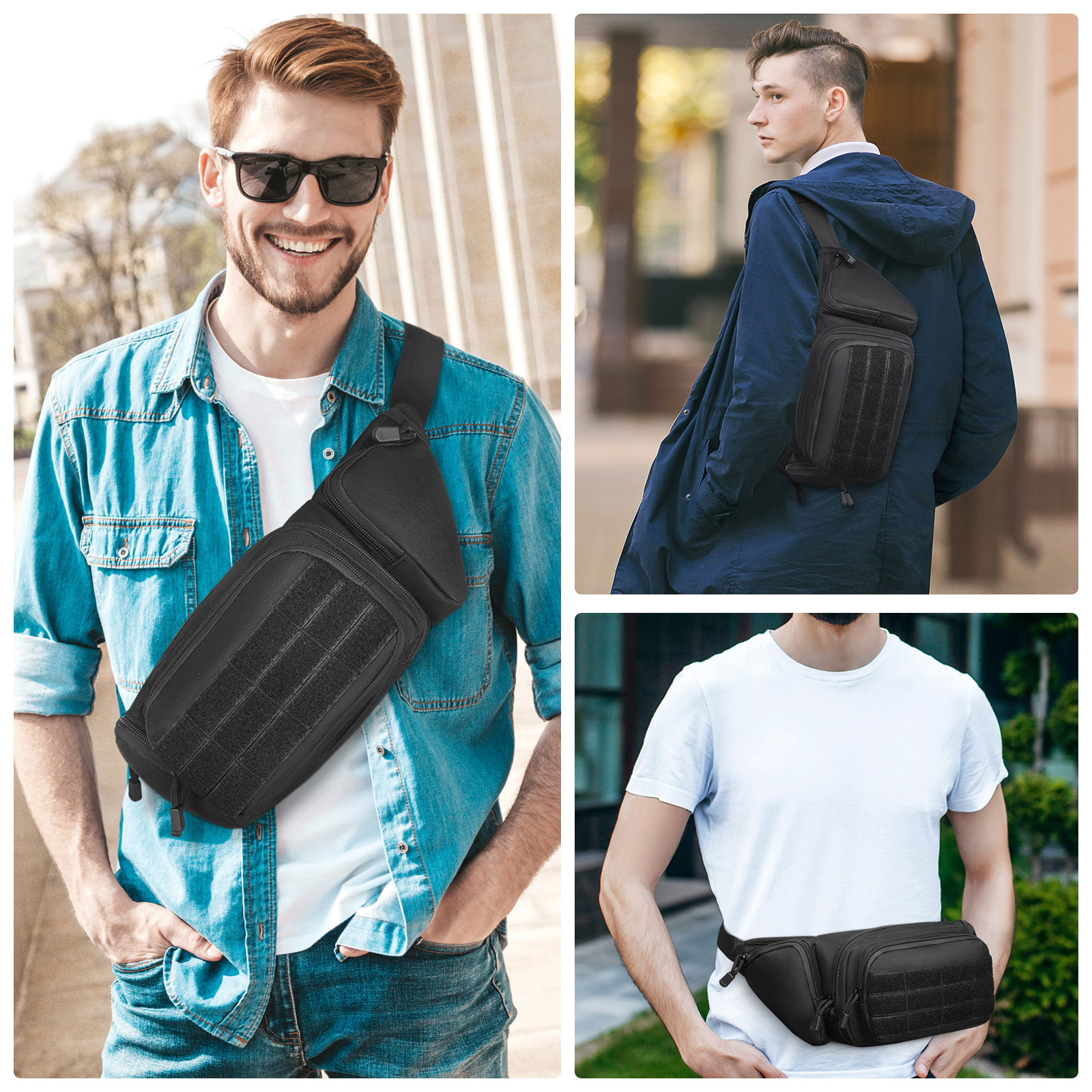 Taktisch Gürteltasche Hüfttasche Umhängetasche Bauchtasche Militär Sport Tasche