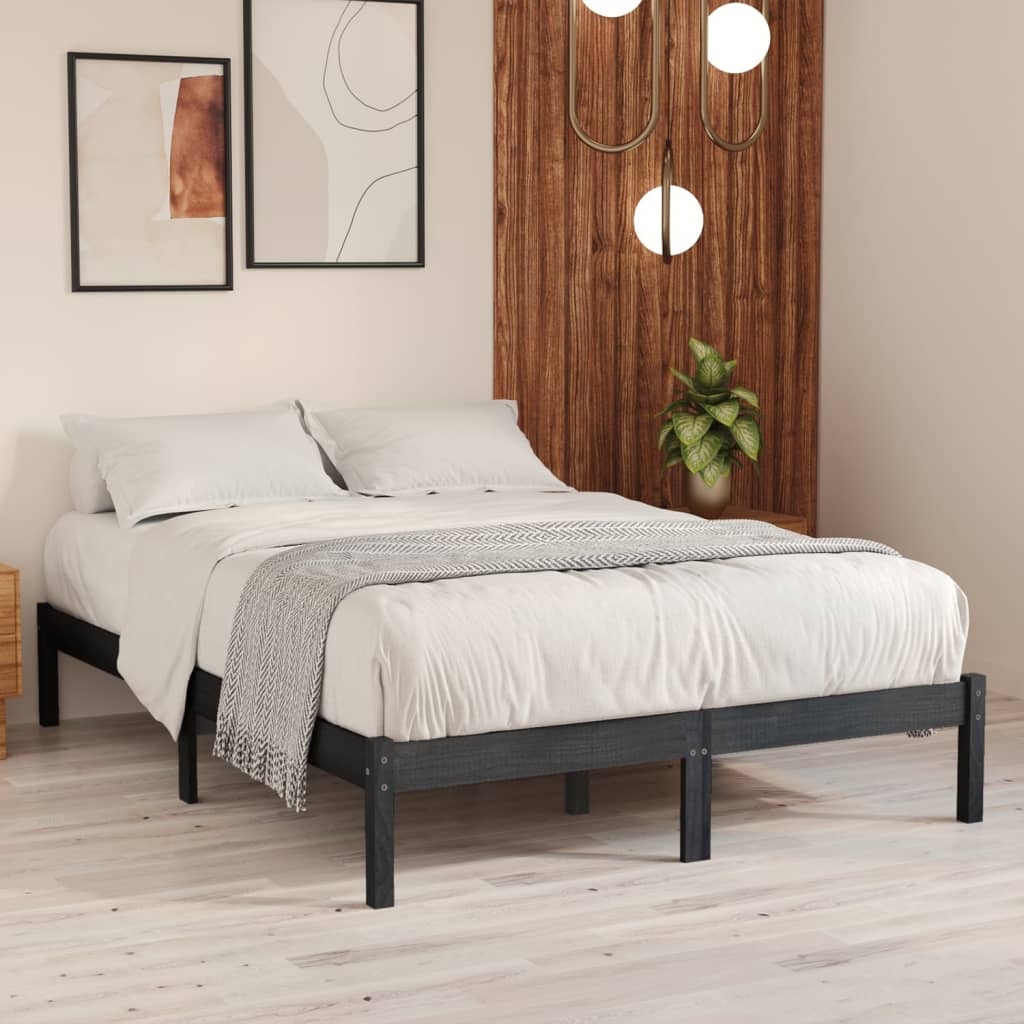 Massivholzbett Holzbett Bett Doppelbett Einzelbett Bettgestell Bett 75-200cm - Bild 37 von 52