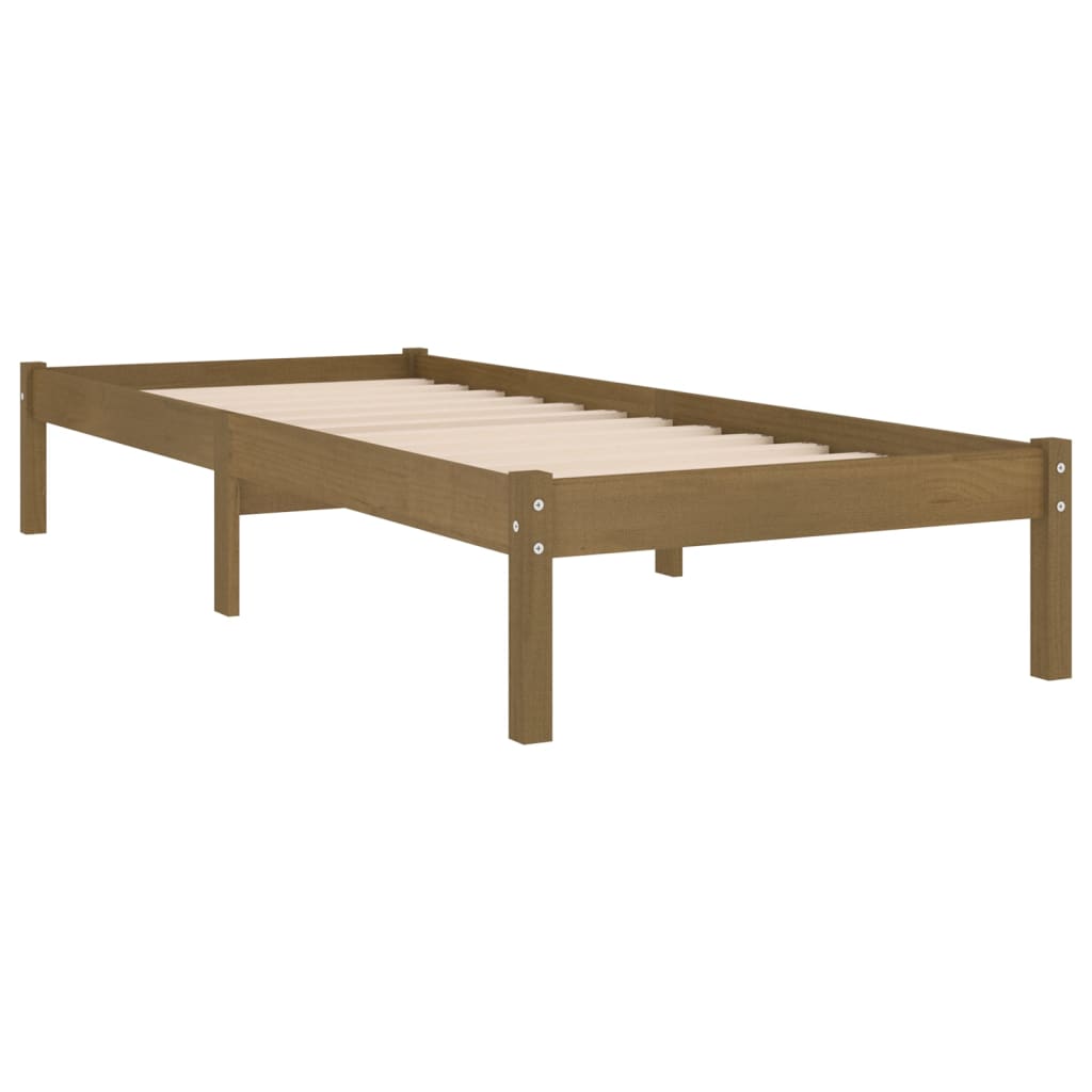 Massivholzbett Holzbett Bett Doppelbett Einzelbett Bettgestell Bett 75-200cm - Bild 22 von 52