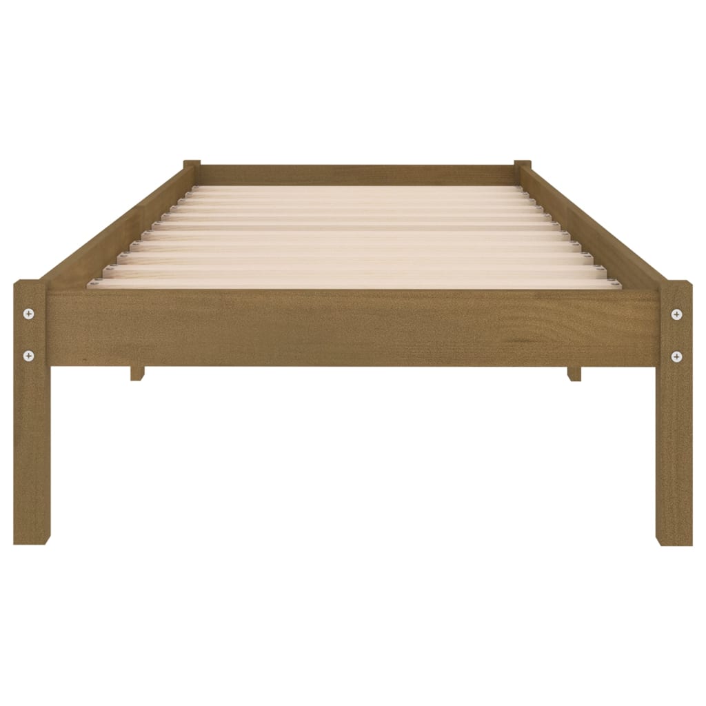 Massivholzbett Holzbett Bett Doppelbett Einzelbett Bettgestell Bett 75-200cm - Bild 23 von 52