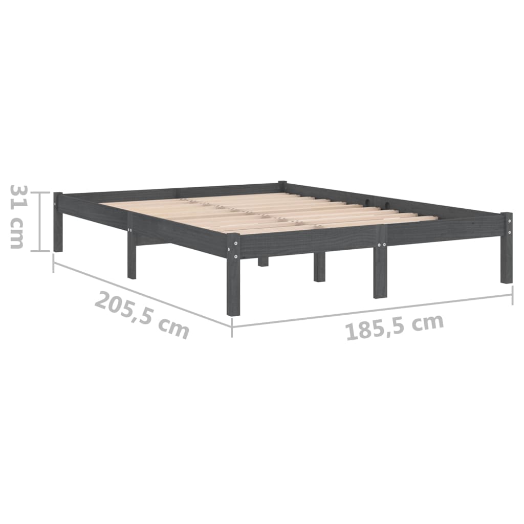 Massivholzbett Holzbett Bett Doppelbett Einzelbett Bettgestell Bett 75-200cm - Bild 44 von 52