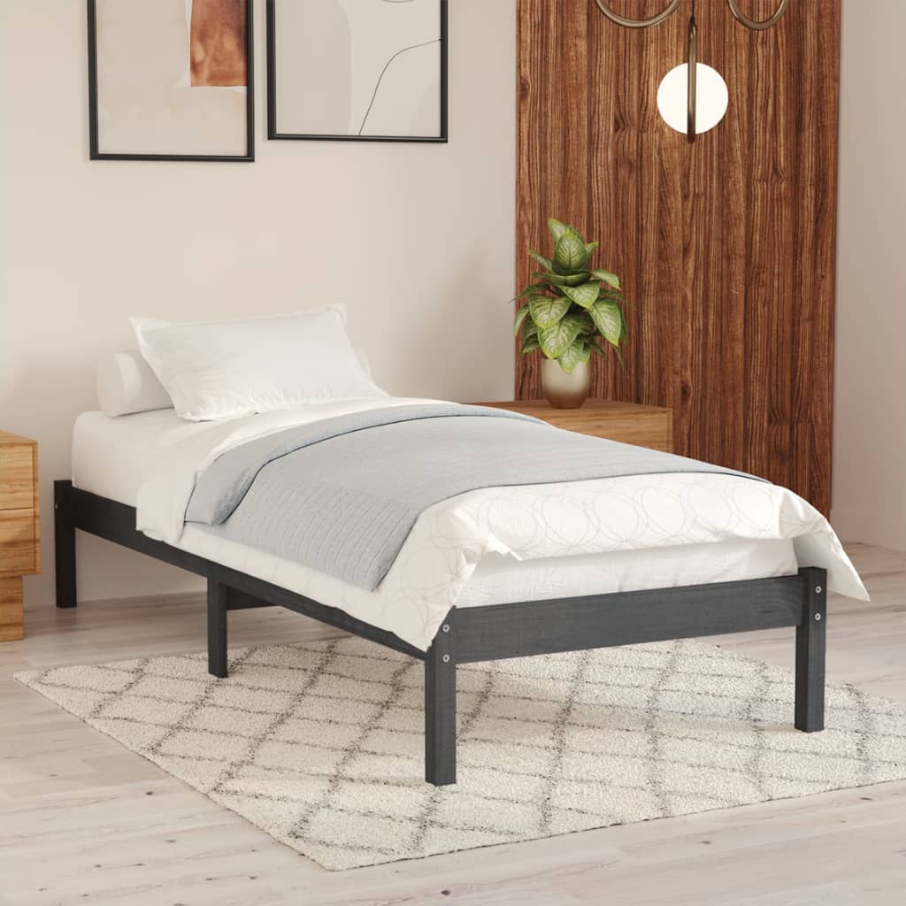 Massivholzbett Holzbett Bett Doppelbett Einzelbett Bettgestell Bett 75-200cm - Bild 36 von 52