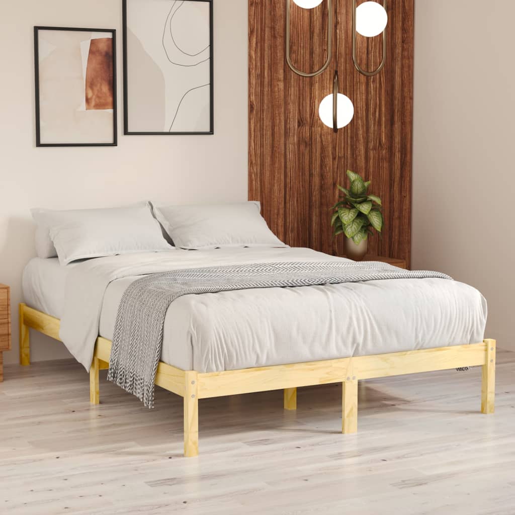 Massivholzbett Holzbett Bett Doppelbett Einzelbett Bettgestell Bett 75-200cm - Bild 9 von 52