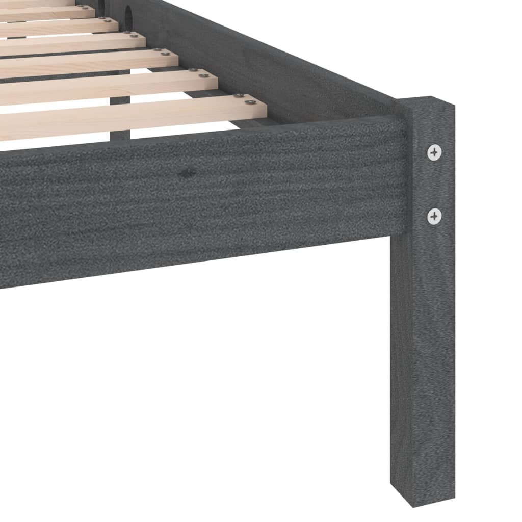 Massivholzbett Holzbett Bett Doppelbett Einzelbett Bettgestell Bett 75-200cm - Bild 43 von 52