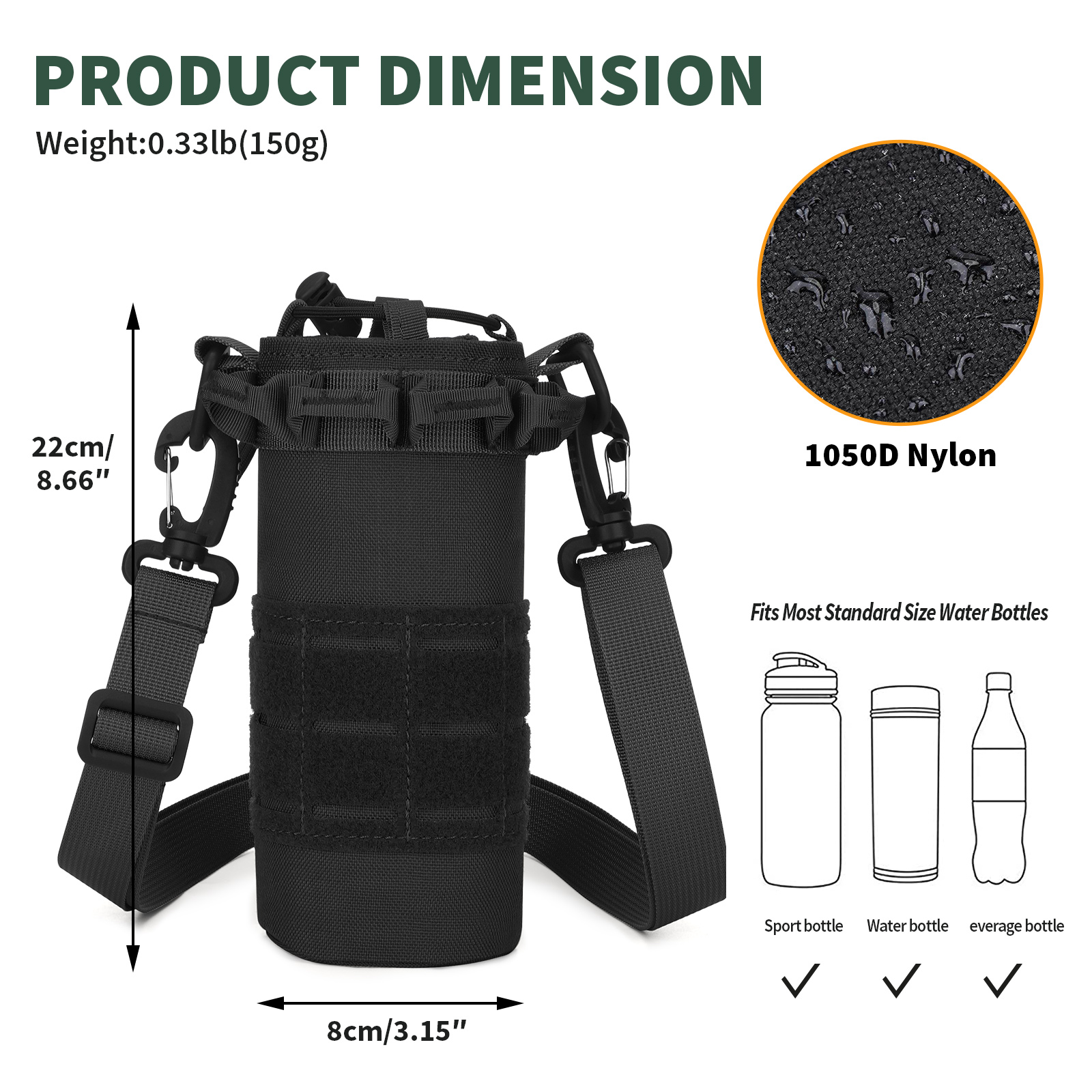 Military Tactical Molle Pouch Multi Purpose Utility Bag Outdoor EDC Waist Pack - Picture 20 of 95
