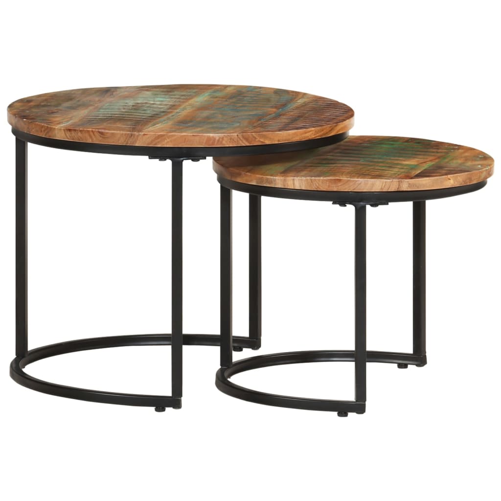 2er/3er Satztische Beistelltisch Couchtisch Sofatisch Rund Wohnzimmertisch Tisch - Bild 22 von 31