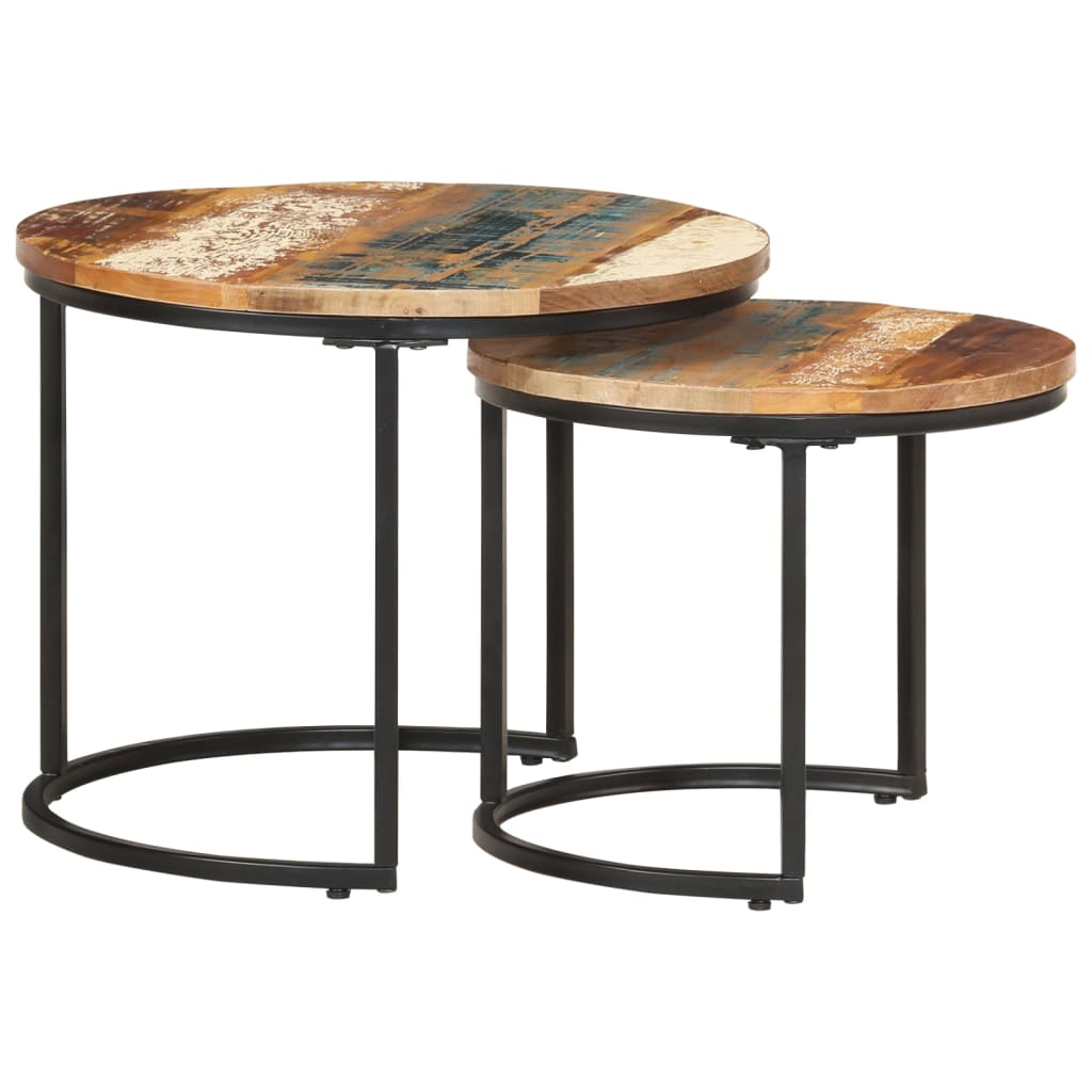 2er/3er Satztische Beistelltisch Couchtisch Sofatisch Rund Wohnzimmertisch Tisch - Bild 30 von 31
