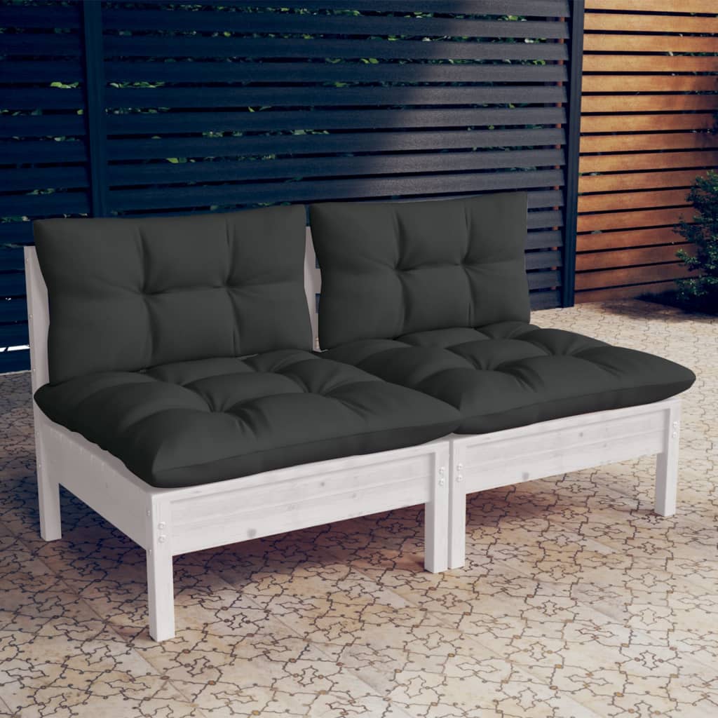 2-Sitzer-Gartensofa mit Kissen Gartenmöbel Terrassen Outdoor-Sofa Sitzgruppen - Bild 24 von 27