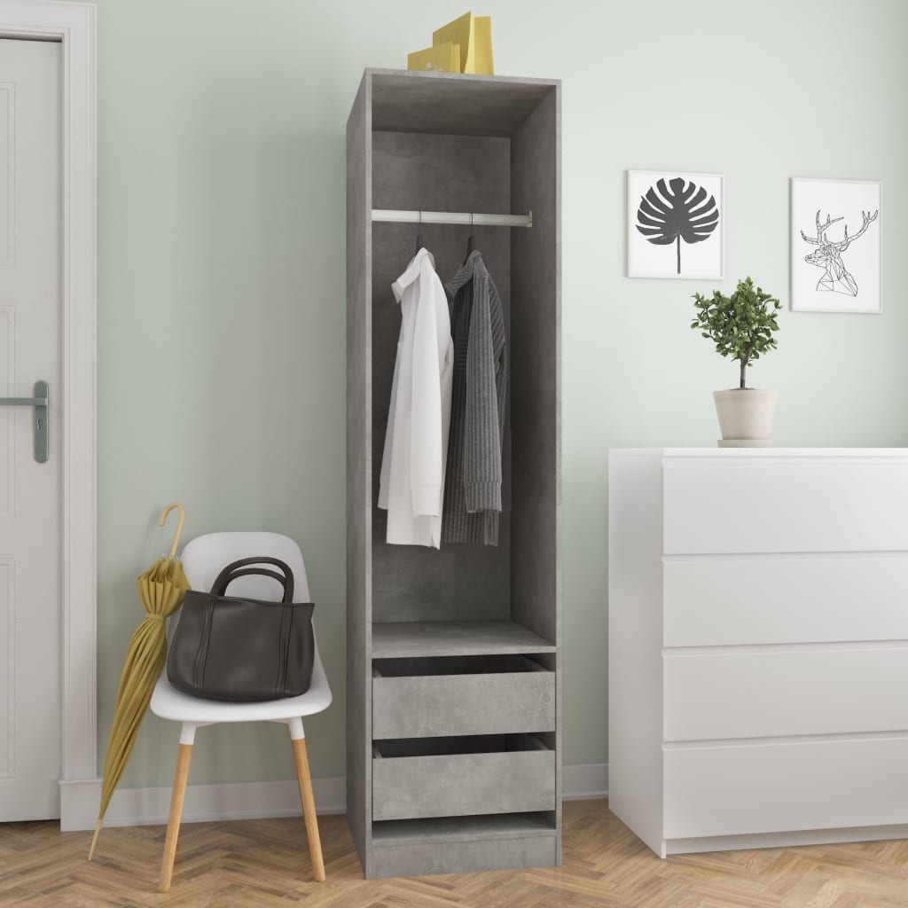 Kleiderschrank mit 2 Schubladen Offen Garderoben Schrank (30-100)x80x200cm - Bild 46 von 103