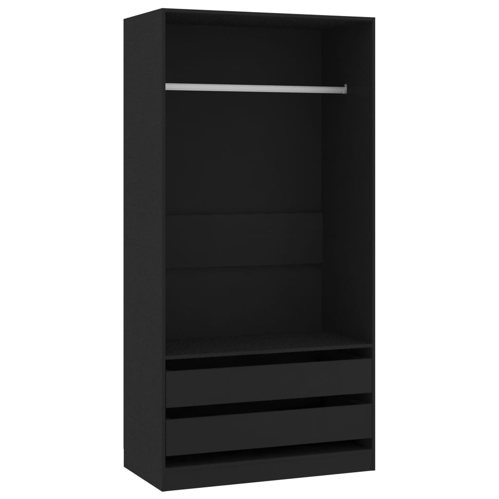 Kleiderschrank mit 2 Schubladen Offen Garderoben Schrank (30-100)x80x200cm - Bild 23 von 103