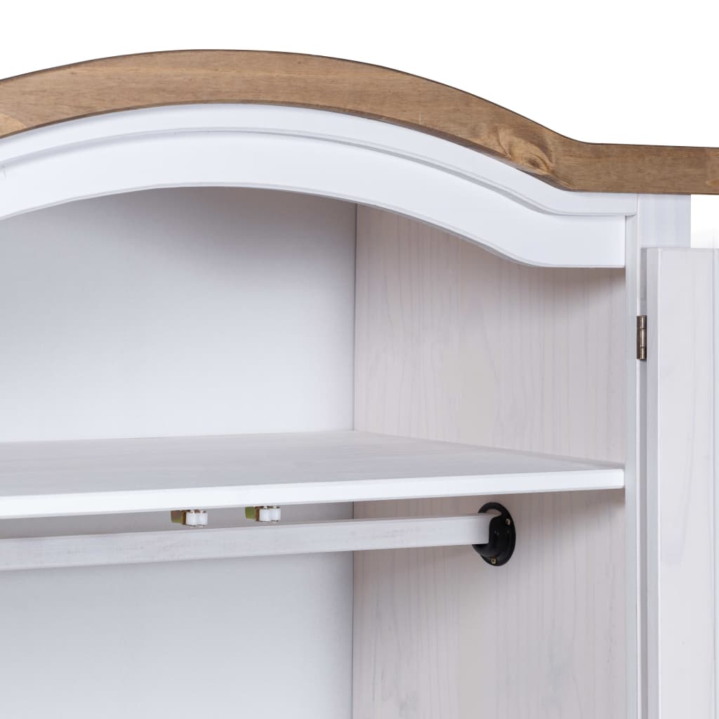 Rustic Mexican Pine Wood Corona Waxed Furniture Home White Body and Brown Top - Picture 12 of 87