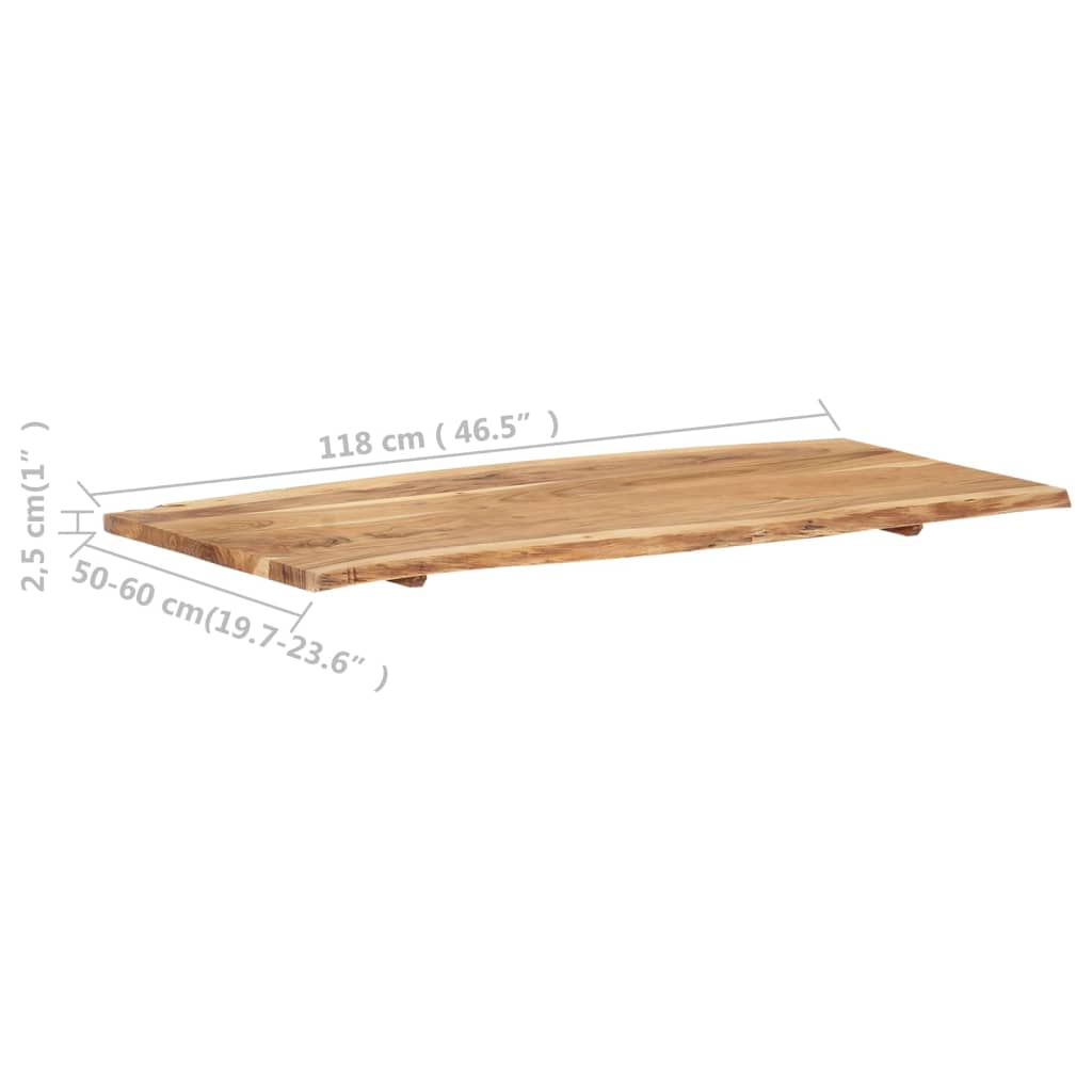 Tischplatte Massivholzplatte Massivholz Baumkante Holzplatte für Tisch Esstisch - Bild 50 von 66