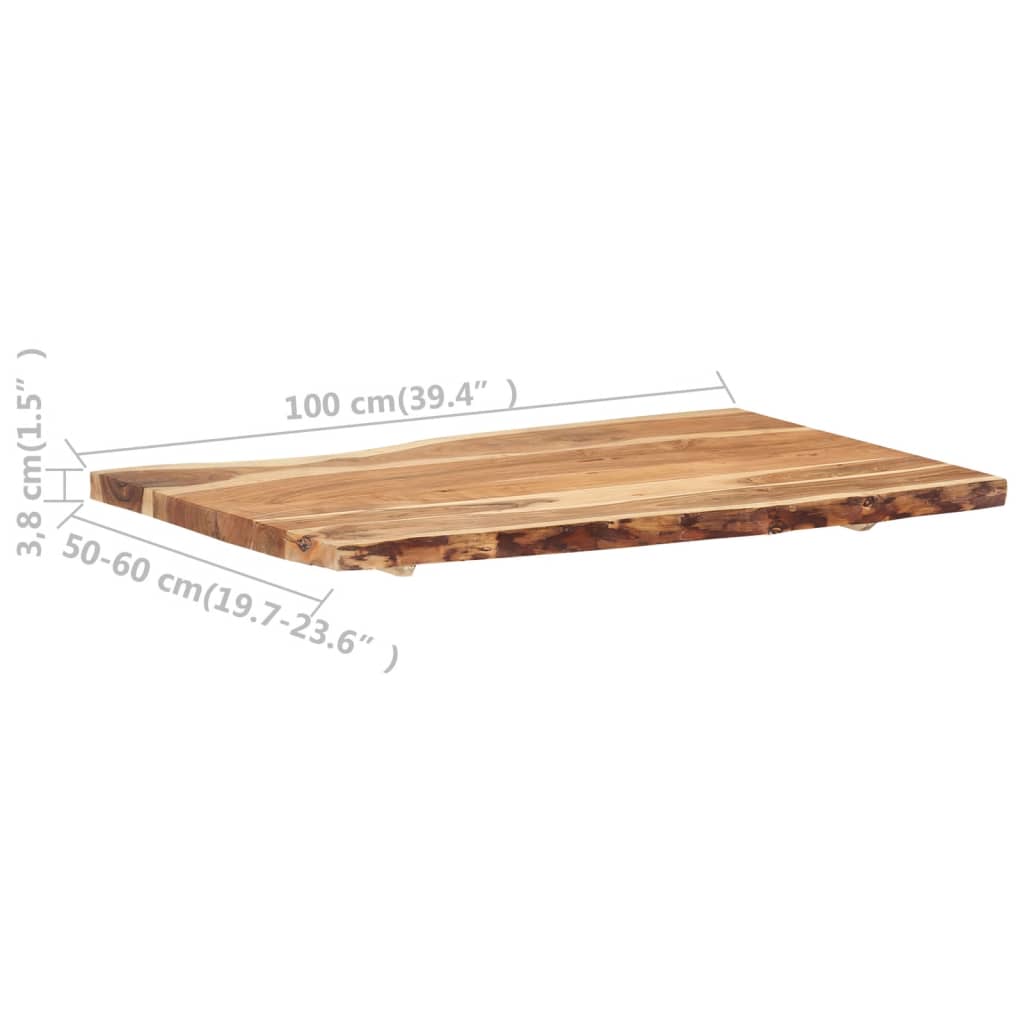 Tischplatte Massivholzplatte Massivholz Baumkante Holzplatte für Tisch Esstisch - Bild 42 von 66