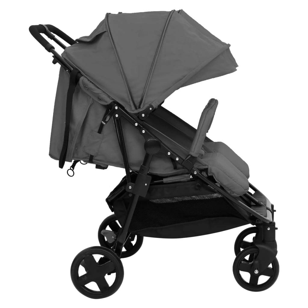 Geschwisterwagen Kinderwagen Buggy Zwillingswagen klappbar Zwillingsbuggy - Bild 18 von 24