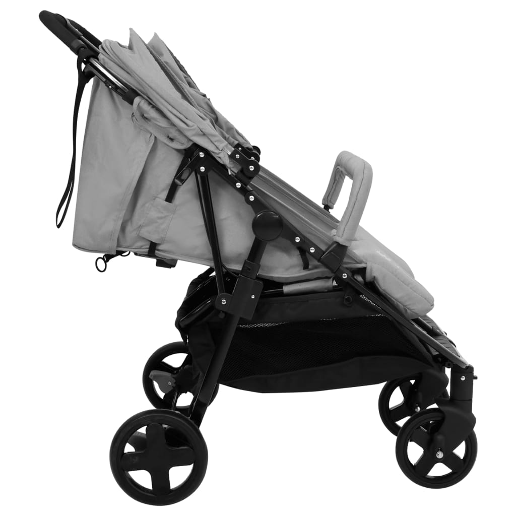 Geschwisterwagen Kinderwagen Buggy Zwillingswagen klappbar Zwillingsbuggy - Bild 6 von 24
