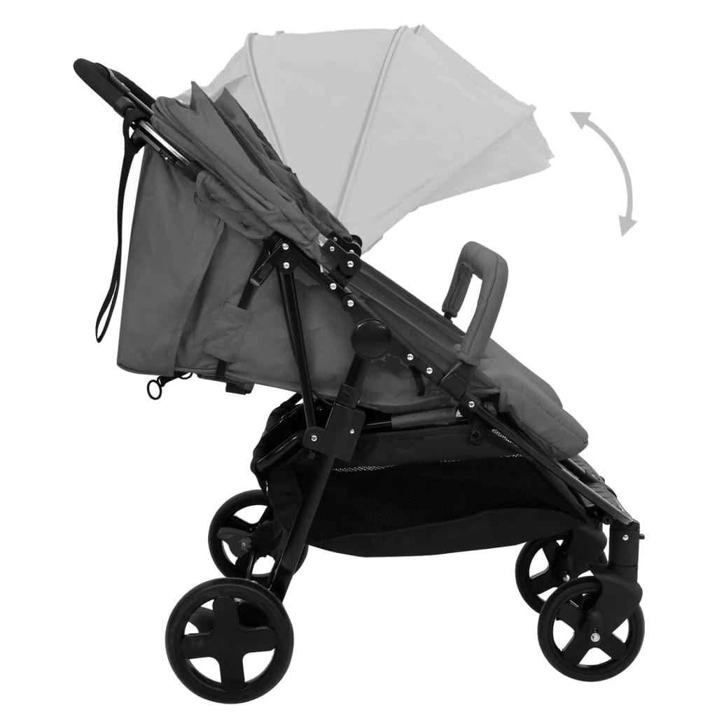 Geschwisterwagen Kinderwagen Buggy Zwillingswagen klappbar Zwillingsbuggy - Bild 19 von 24