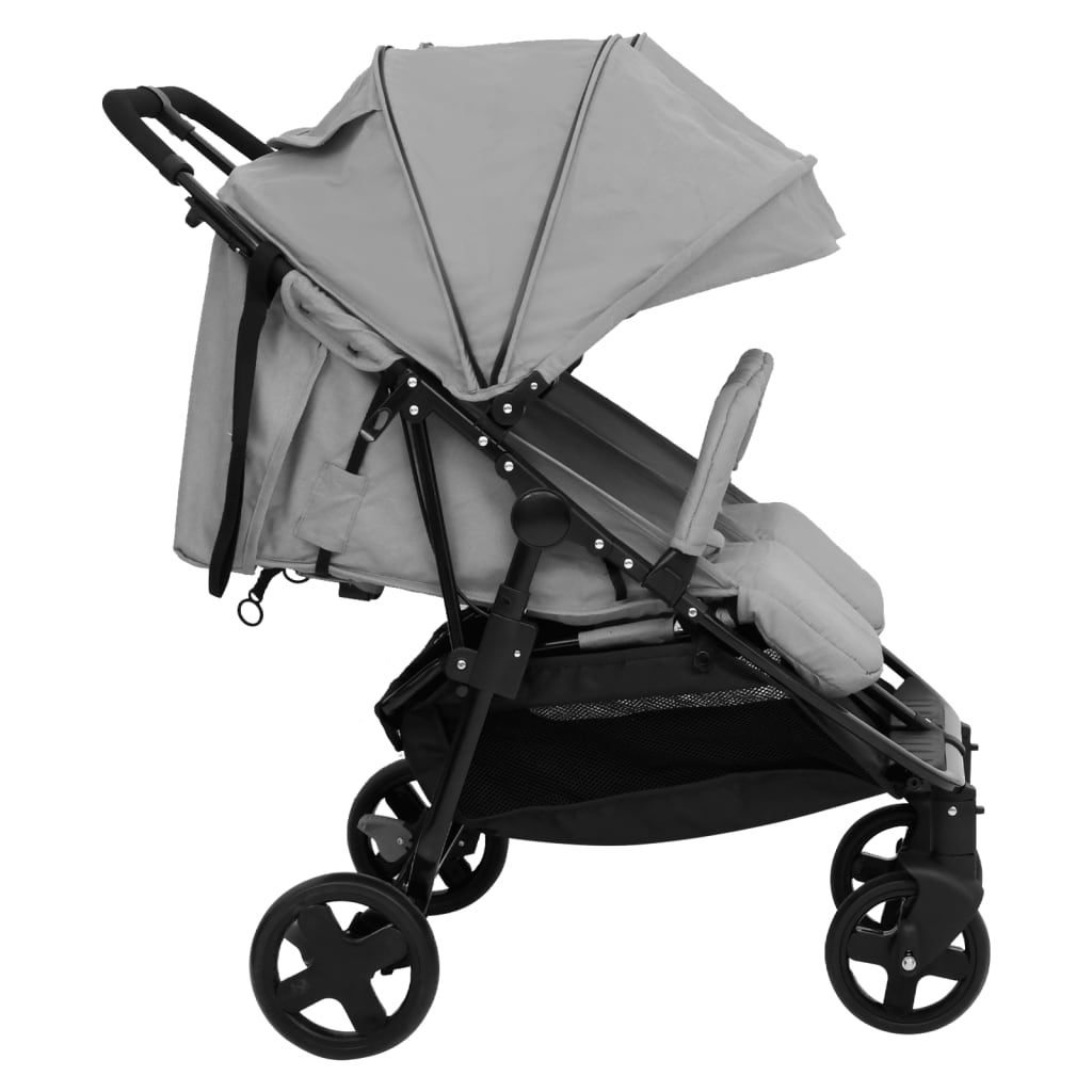 Geschwisterwagen Kinderwagen Buggy Zwillingswagen klappbar Zwillingsbuggy - Bild 7 von 24