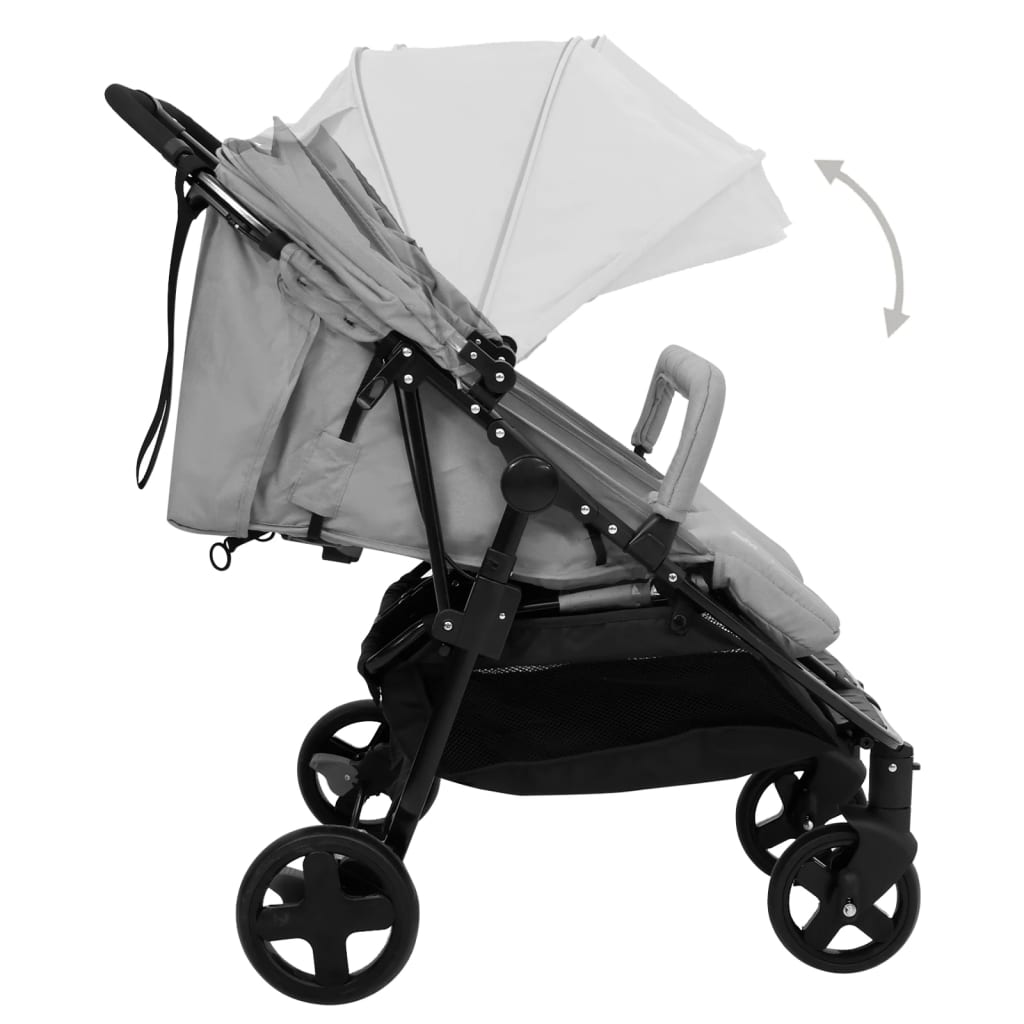 Geschwisterwagen Kinderwagen Buggy Zwillingswagen klappbar Zwillingsbuggy - Bild 8 von 24