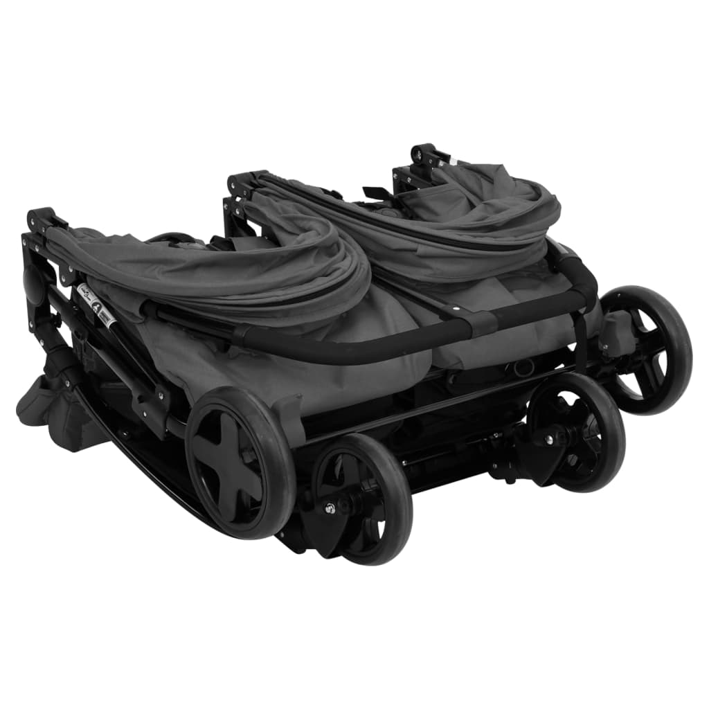 Geschwisterwagen Kinderwagen Buggy Zwillingswagen klappbar Zwillingsbuggy - Bild 22 von 24