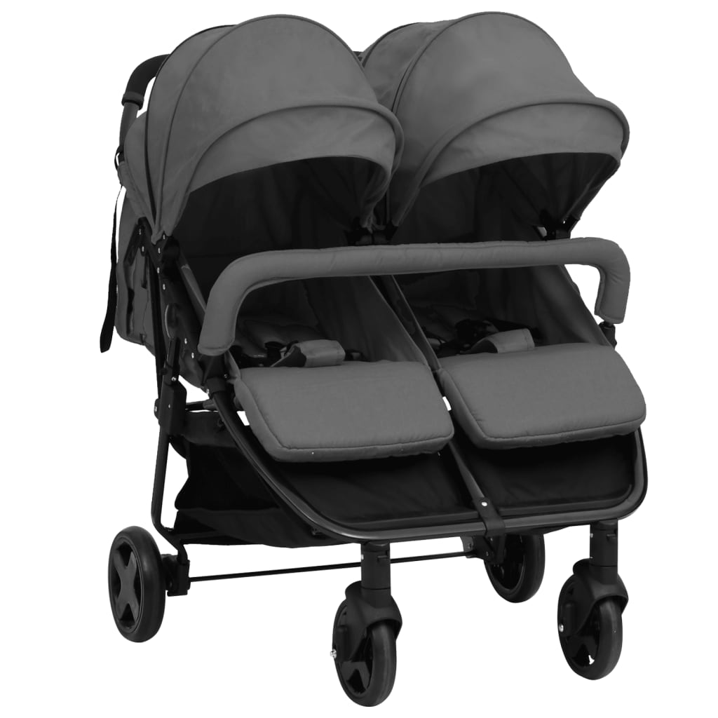 Geschwisterwagen Kinderwagen Buggy Zwillingswagen klappbar Zwillingsbuggy - Bild 14 von 24